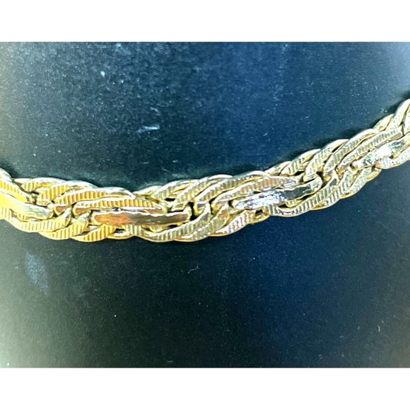 Jewelry - Gold Plated 26” Flat Necklace Matching Bracelet